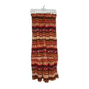 Access Long Colorful Gypsy Cut Skirt Vintage Size Large